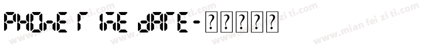 Phone Time Date字体转换